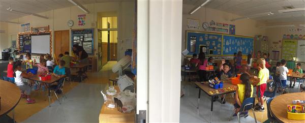 Side by side DLBE classrooms in Grade 1 Side by side DLBE classrooms in Grade 1
